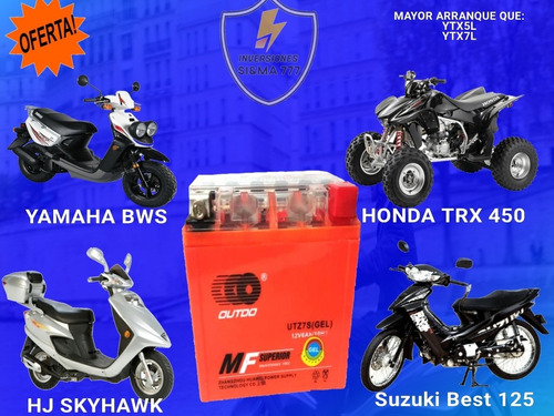 Batería 12v 6ah Suzuki Best Yamaha Bws Hj Skyhawk 