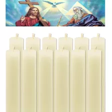 12 Velas Divina Providencia Mini Cirios Docena Para Bendecir