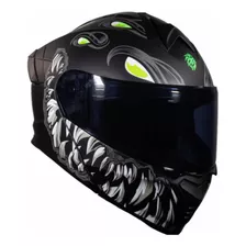 Casco Brilla En La Obscuridad Kov Toxic Deportivo Abatible