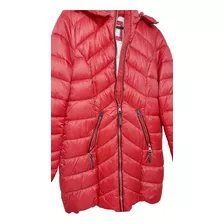  Campera Larga Inflable Roja 678