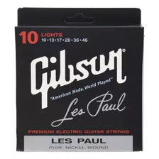 Les Paul - Cuerdas De Guitarra Eléctrica Prémium, De Luz 10