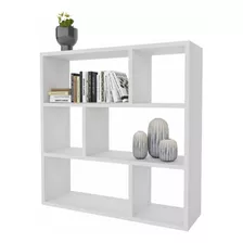 Biblioteca Minimalista-cubos Divisor Organizador 18 Mm Blanc