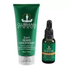 Clubman Pinaud 2 Pack Shave Oil & 2-in-1 Beard Conditioner