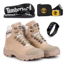 Bota Timberland Kit Coturno Trabalho Confort Trilha +brindes