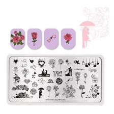 Born Pretty Placa Sello Uñas Stamping Bp-l003 San Valentin