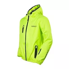 Jaqueta Texx Corta Vento Neon Preto Impermeável C/ Balaclava