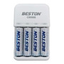 Tercera imagen para búsqueda de baterias beston 2700 mah aa recargable x 4 pack carg obs