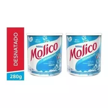 Kit C/2 Latas Leite Em Pó Molico Desnatado 280g