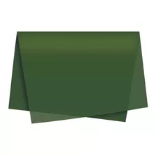Papel Seda Verde Musgo 50x70 100 Folhas Presente Artesanato