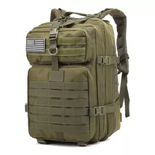 Mochila Militar Assalt Tática Masculina Feminina Grande 50lt Cor Verde-musgo Desenho Do Tecido Liso