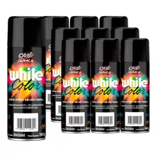 Tinta Spray Preto Fosco Uso Geral 340ml - 10 Unidades