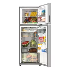 Refrigerador Auto Defrost Whirlpool Top Mount Wt1333k Plateado Con Freezer 364l 115v