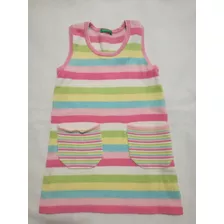 Jumper Vestido Abrigado Benetton T 3/4 Años