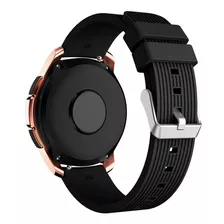 Pulseira De Silicone Para Galaxy Watch 42mm Sm-r810 E Gears2 Cor Preto