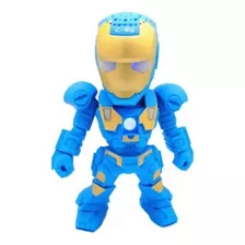 Parlante Bluetooth Diseño Iron-man Usb Micro Usb Colorazul