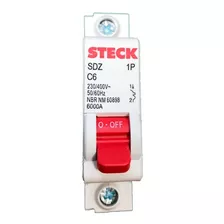 Breaker De Riel Steck 1 Polo Interruptor Miniatura 6ka