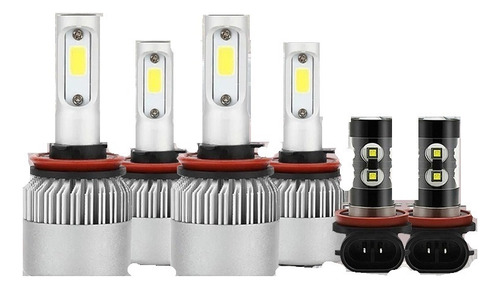 Kit De Focos Led 8000lm Luz Alta Y Luz Baja Para Nissan Ed