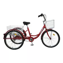 Triciclo Bicicleta Adulto Rodado 24 2 Canastos Casa Imperio