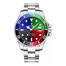 Reloj Tevise Colores Deportivo Impermeable Aceroinox Wr 30mt