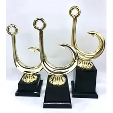 Lote 3 Troféus Pesca Anzol 