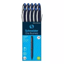 Caneta Rollerball One Business 0.6 Schneider Azul Caixa C/10