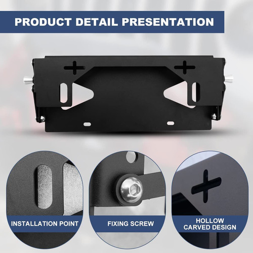 Universal Front Bumper License Plate Holder Bracket Fram Yyr Foto 3