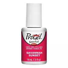 Esmalte Semipermanente Supernail Progel Savannah Sunset 14ml Color Fucsia