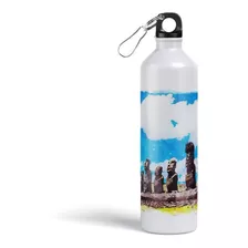Botella Metalica Personalizada Isla De Pascua B56v8