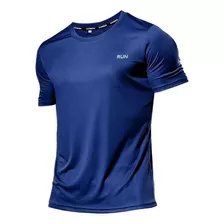 Camiseta Deportiva Hombre Transpirable - Azul