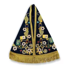 Manto Oficial P Imagem De Nossa Senhora Aparecida Luxo 25cm