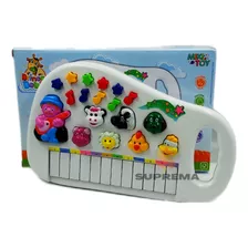 Brinquedo Teclado Infantil Fazendinha Educativo Sons Animais