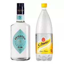 Gin Brighton 700ml + Agua Tónica Schweppes 1,5 Lt