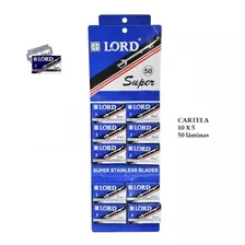 Lâminas De Barbear Lord Super C/ 50 Lâminas