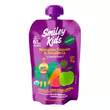 Papilla Smiley Kids Manzana Camote Zanahoria Pouch 12pz X90g