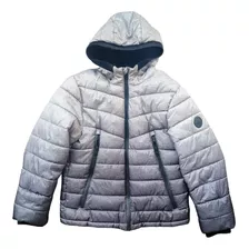 Campera Puffer Primark Niños Talle 11/12 Gris Importada