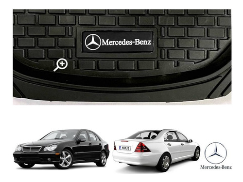 Tapetes Charola 3d Logo Mercedes Benz C200 C230 2001 A 2006 Foto 5