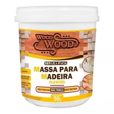 Massa Para Madeira Reparo Fácil Wood Wood 90gr Cor Branco