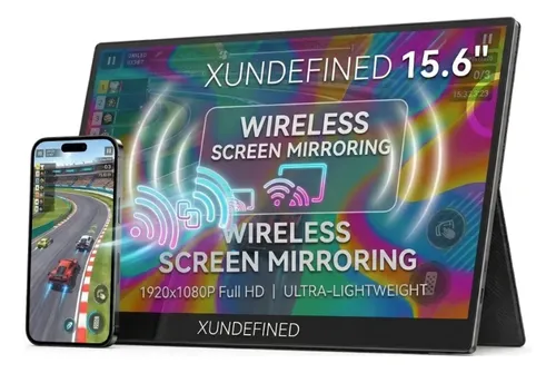 Monitor Portátil Xundefined Wireless Mirroring De 15,6 Pulga