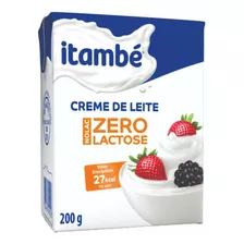 Creme De Leite Homogeneizado Zero Lactose Nolac 200g Itambé