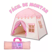 Toca Barraquinha Infanil Tenda Barraca Castelo Menina Rosa