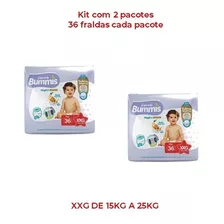 2 Pacote Fraldas Capricho Bummis Premium Xxg/36 Até 25kg