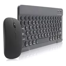 Kit Teclado E Mouse Bluetooth 5.2 Compatível Pc iPad Android