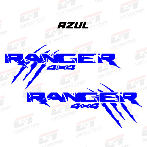 Sticker Calca 60cm Ford Ranger 4x4 Garra Kit Laterales Caja Foto 7