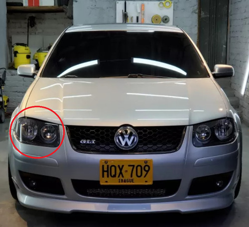 Farola Volkswagen Jetta  2008 - 2015 Negra Derecha Foto 6