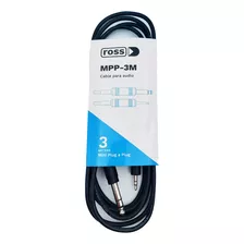 Cable Ross Mini Plug 3.5 A Plug 6.5 3 Metros Open Music Tm
