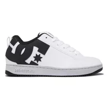Tenis Dc Shoes Court Graffik Color Blanco/negro/negro - Adulto 11.5 Us