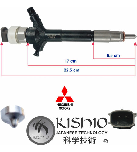 2 Inyectores Para Diesel Mitsubishi L200 2.5l 2008-2020 Foto 4