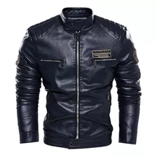 Chaqueta De Hombre Pu Coat Ropa De Moto Europea Americana