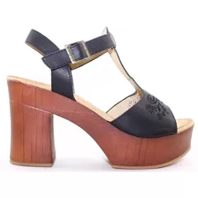 Sandalia Dama Mujer Barker 7205 Taco Separado Comoda Cshoes