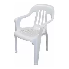 Silla Plastica Voss 2000 Fiesta Blanca Rejilla